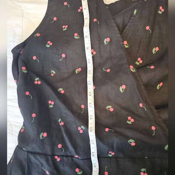 NotPerfectLinen - Jumpsuit In Cherry Print - Picture 4 of 6